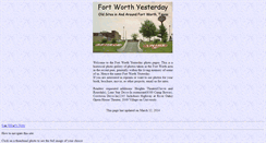 Desktop Screenshot of fortworthyesterday.com