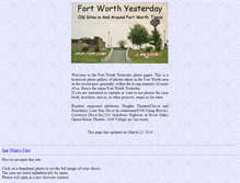 Tablet Screenshot of fortworthyesterday.com